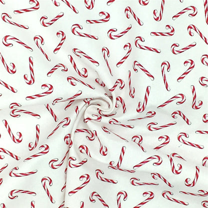 christmas day crutch printed fabric