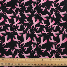 Load image into Gallery viewer, breast cancer awareness printed fabric
