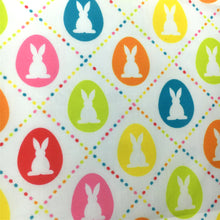 Load image into Gallery viewer, rabbit bunny easter bunny rhombus printed fabric
