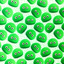 Load image into Gallery viewer, green series dots spot printed fabric
