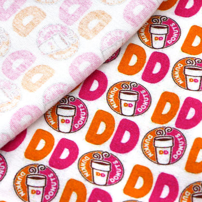 drinks dunkin donuts printed fabric