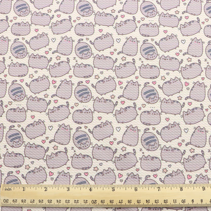 yellow series heart love printed fabric