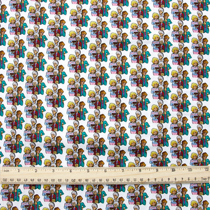 grandma printed fabric