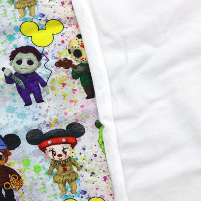 paint splatter printed fabric