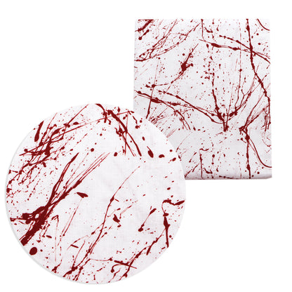paint splatter blood printed fabric