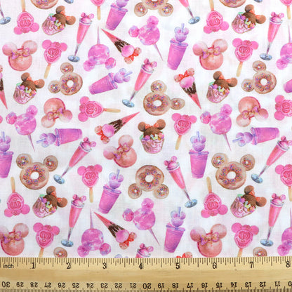 pink series printed fabric
