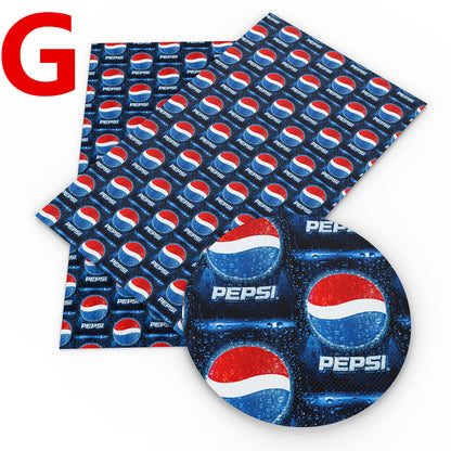 Cola printed fabric