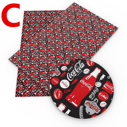 Cola printed fabric