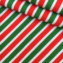 Load image into Gallery viewer, stripe christmas day printed fabric
