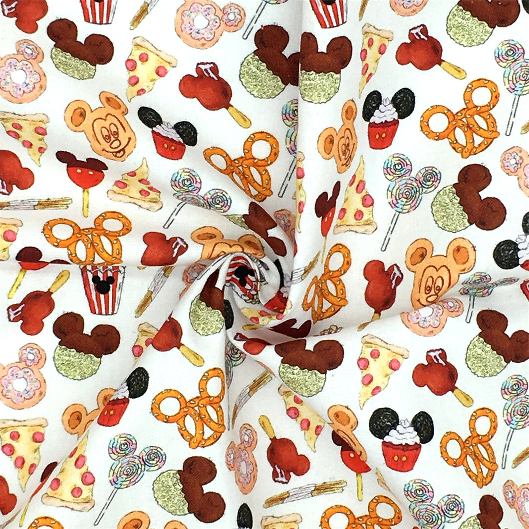 candy sweety drinks printed fabric