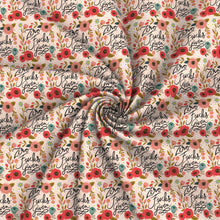 Load image into Gallery viewer, flower floral swear alphabet plant printed fabric
