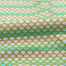 Load image into Gallery viewer, fish scales mermaid scales printed fabric
