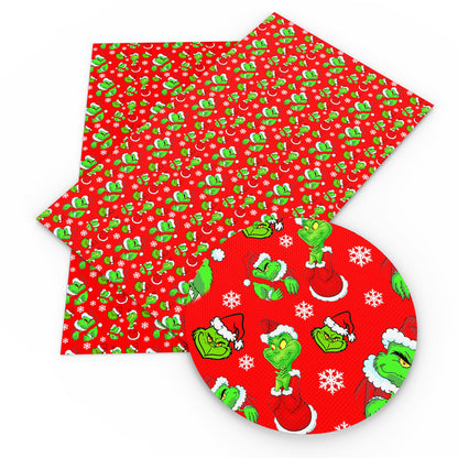 christmas day snowflake snow printed fabric