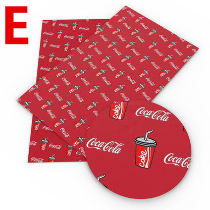 Cola printed fabric