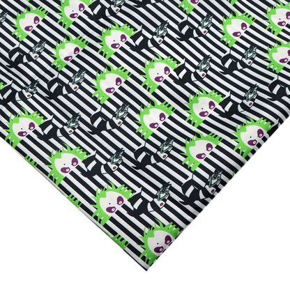 snake pattern stripe printed fabric