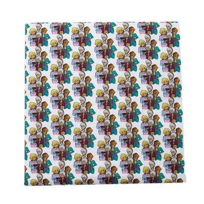 grandma printed fabric