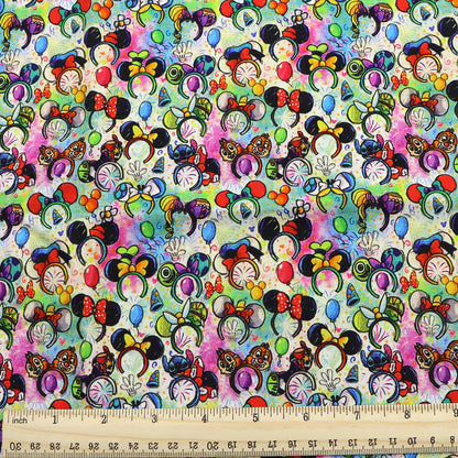 crochet headband hairband printed fabric