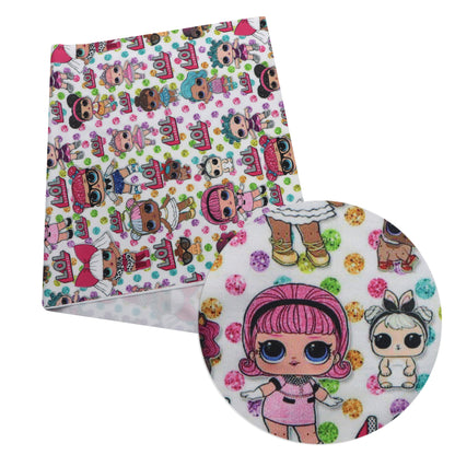 dots spot printed fabric