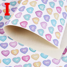 Load image into Gallery viewer, Valentine&#39;s Day printed fabric

