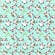 Load image into Gallery viewer, butterfly heart love panda printed fabric
