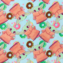 Load image into Gallery viewer, green series donuts printed fabric
