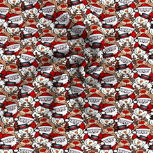 Load image into Gallery viewer, snowman christmas day deer reindeer giraffe printed fabric
