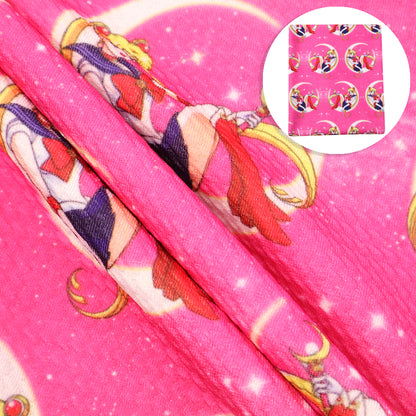 red series printed fabric