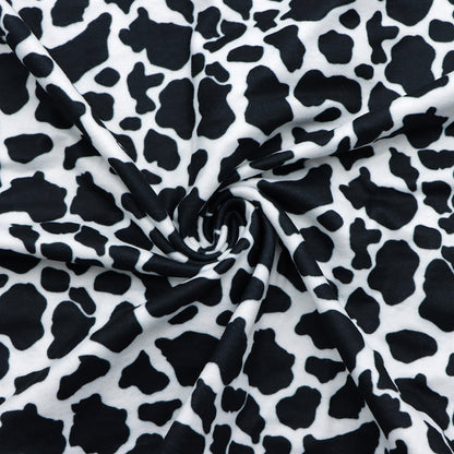 cow pattern printed fabric