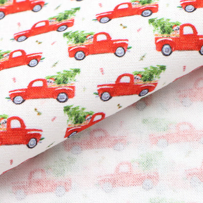 christmas day printed fabric
