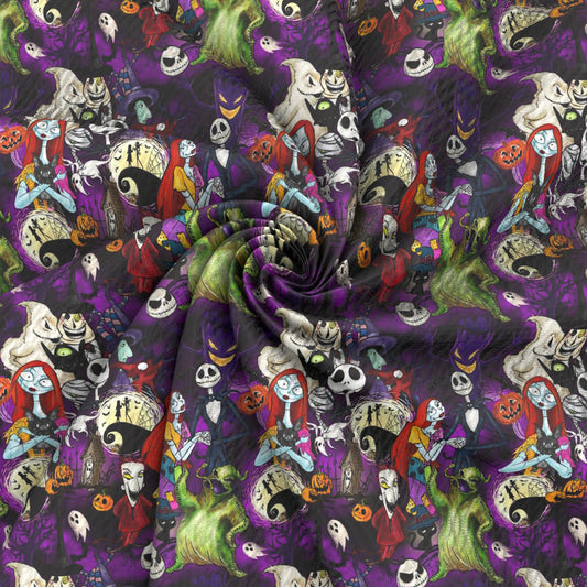 jack skellington a nightmare before christmassally halloween skull ghost skeleton bones pumpkin bat fabric