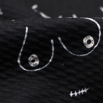 breast cancer paint splatter printed fabric