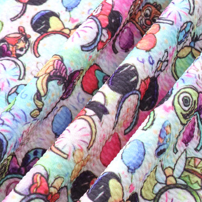 crochet headband hairband printed fabric