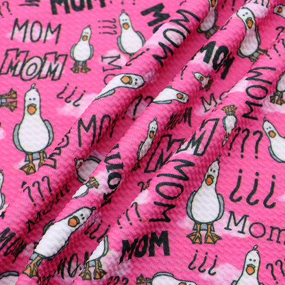 mother printed fabric