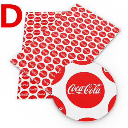 Cola printed fabric