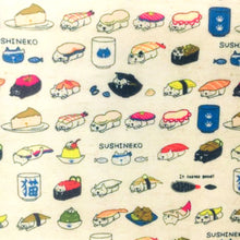 Load image into Gallery viewer, sushi cake cupcake ice cream popsicle fish printed fabric
