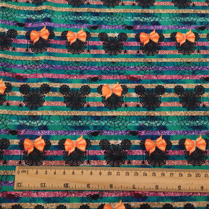 spider spider web sequins paillette spangles printed fabric