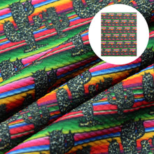Load image into Gallery viewer, stripe gradient color leopard cheetah the cactus printed fabric
