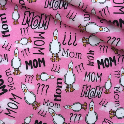 mother printed fabric