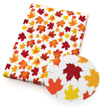 Load image into Gallery viewer, leaf leaves tree maple leaf printed fabric
