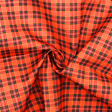 Load image into Gallery viewer, plaid grid printed fabric
