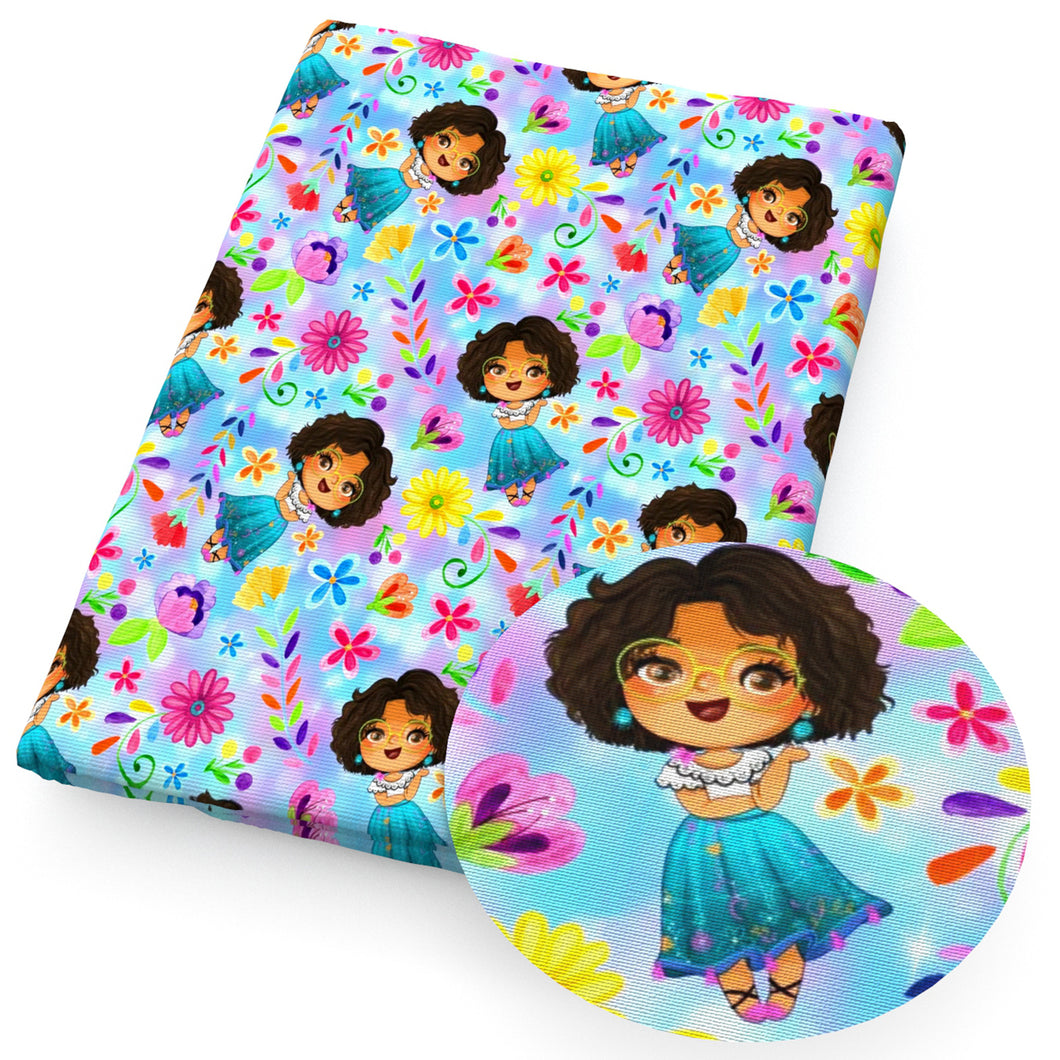 flowerfloral girl printed fabric
