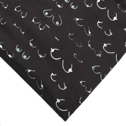 breast cancer paint splatter printed fabric