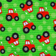Load image into Gallery viewer, tractor printed fabric
