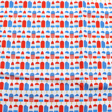 Load image into Gallery viewer, ice cream 4th of july fourth of july independence day printed fabric
