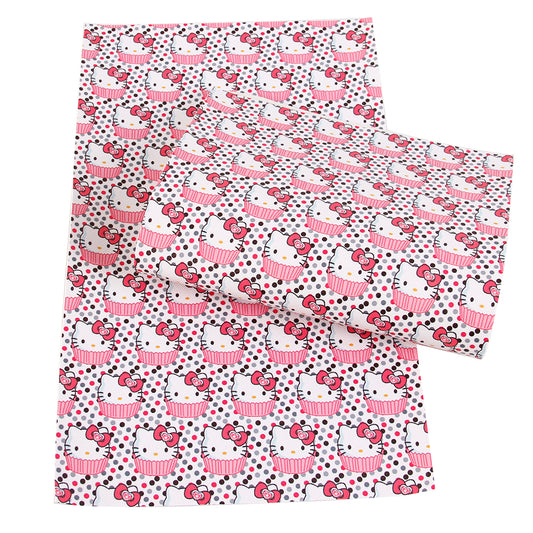 dots spot printed fabric