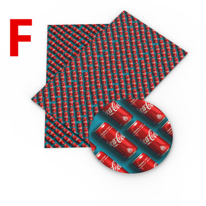Cola printed fabric