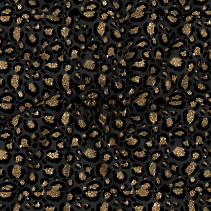 leopard cheetah black series printed fabric