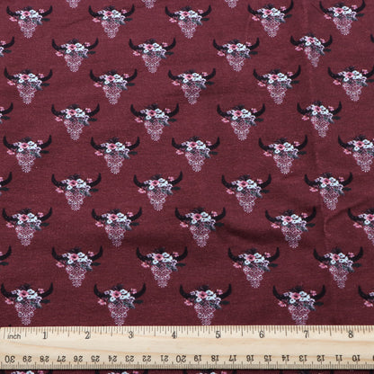 flower floral red series cow pattern printed fabric