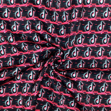 Load image into Gallery viewer, music music notes brand printed fabric
