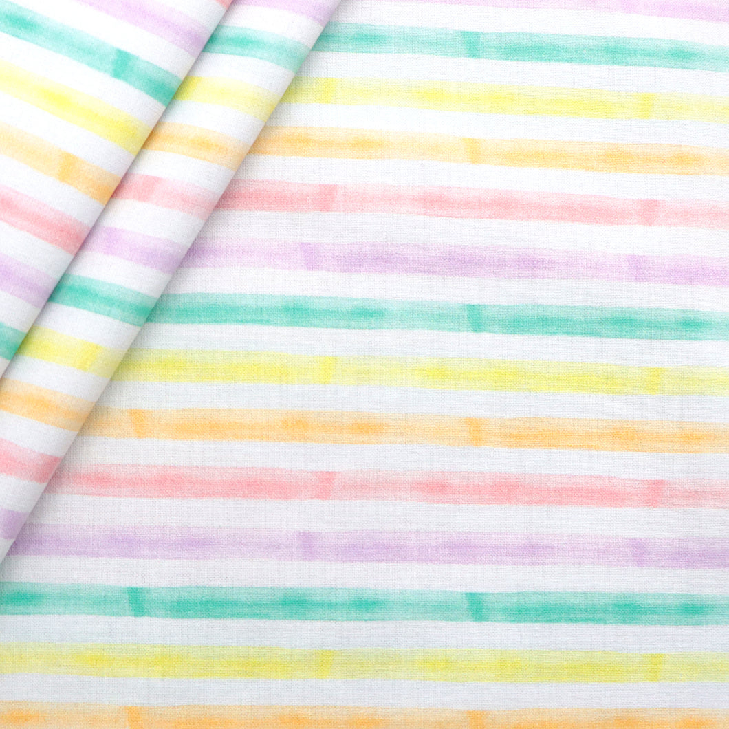 stripe easter bunny printed fabric